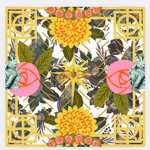 MAT Mahjong-chinoiserie Grillige MAT, mahjong-kaarttafelhoes, Chinese rand, trendy klassiek ontwerp met latwerkstandbeeld