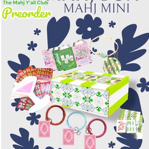 MAHJ BOX MINI Kuratierte Geschenkbox für Hostess, Mahjong Lehrer, Bestie, Mahjong Enthusiasten, Werbegeschenke & mehr! Auswahl von Mahjong