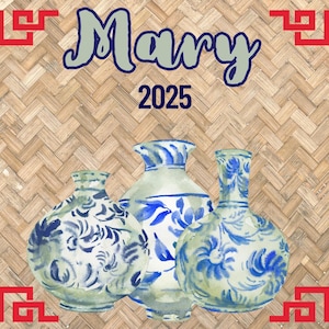 MAHJONG-KAARTSTICKER van Kiss-Cut Vinyl Decals Grote en kleine preppy sticker 2025 voor je mahjongkaart aanpasbaar personaliseren chinoiserie