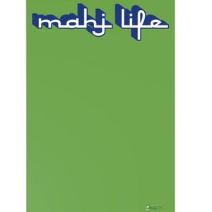 Jeu de cartes postales Mahjong Cartes de correspondance Mahj Life, cadeau pour hôtesse, amateur de mahjong, classique preppy, couleurs vives, papeterie printanière, 7 pièces
