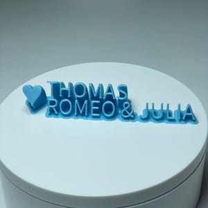 Panneaux de lieu de mariage bleu néon personnalisés | Imprimé en 3D | Lumineux | Fluorescent | Noms | Date | Décoration de mariage | Mariage