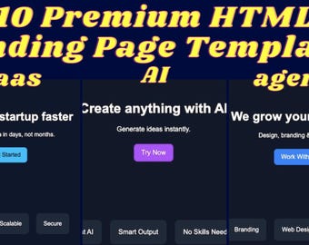 10 HTML Landing Page Templates (Ready to Use)