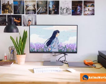 15 Anime Girl Desktop Wallpapers, HD Digital Download, Wallpaper Pack for Laptop & PC