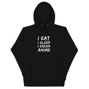 Sudadera con capucha de anime &quot;I Eat Sleep Dream&quot;: ropa de calle japonesa unisex
