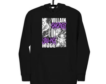 Villain Energy Anime Hoodie: Edgy Manga Streetwear