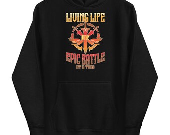 Epic Battle Gamer Hoodie: Retro Unisex Gaming Gift