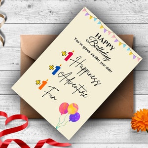 Tarjeta de cumpleaños imprimible, tarjeta de cumpleaños, tarjeta de cumpleaños para imprimir en casa, tarjeta de feliz cumpleaños, descarga digital, tarjetas de felicitación