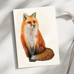 Fox Printable Wall Art, Animal Print, Woodland Digital Art, Fox Print, Wild Animal Wall Decor, Fox Poster, Farmhouse Decor, Printable Decors