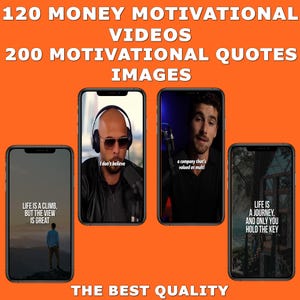 Viral Money Motivational Video 120 Bundle For Instagram Reels Tiktok Videos YouTube Shorts  Canva Editable Template Video Content Gifts
