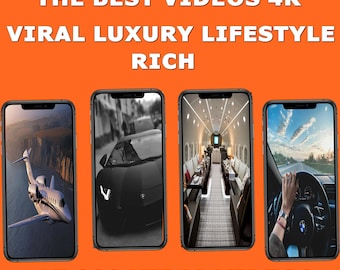 15.000+ Luxus Lifestyle 4K Video Reels: Autos, Yachten, Flugzeuge (Digitaler Download)