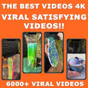 Viral Satisfying Videos Pack, ASMR videos, Trending Videos, Background videos, For TikTok Reels Shorts, 6000+ Slime Sponge Hydraulic Press