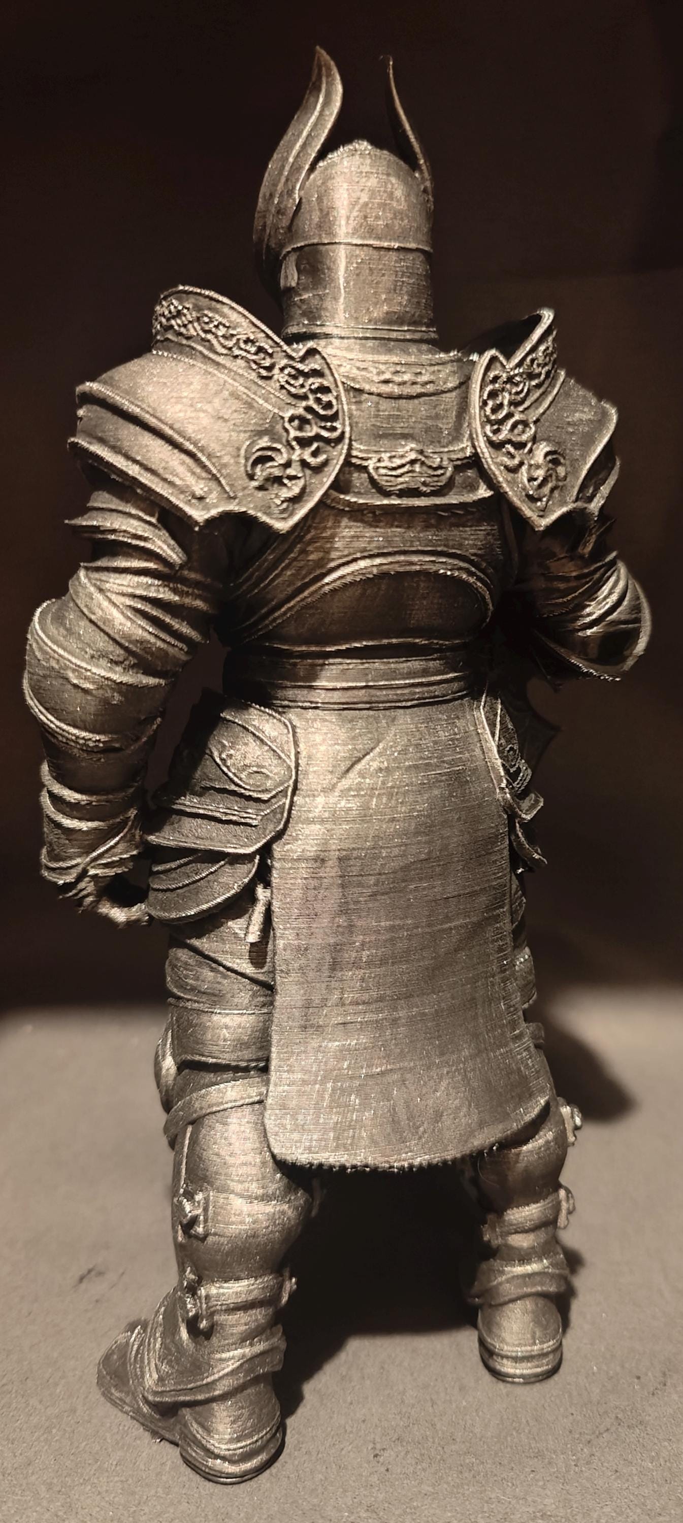 Knight Custom Figure 3D Printed Armored Knight Statue Highly Detailed Fantasy Collectible ...
