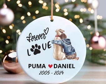 Dog memorial gift, Dog Memorial Photo, Dog Memorial Ornament, Custom Dog Photo Ornament, Pet Memorial Gifts, Dog Loss Keepsake Ornaments