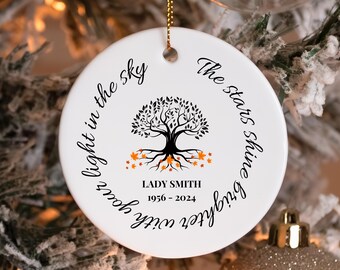 Memorial Christmas Ornament, In Loving Memory Ornament, Remembrance Gift, Sympathy Gift, Lost But Never Forgotten Ornament, Loss of Father