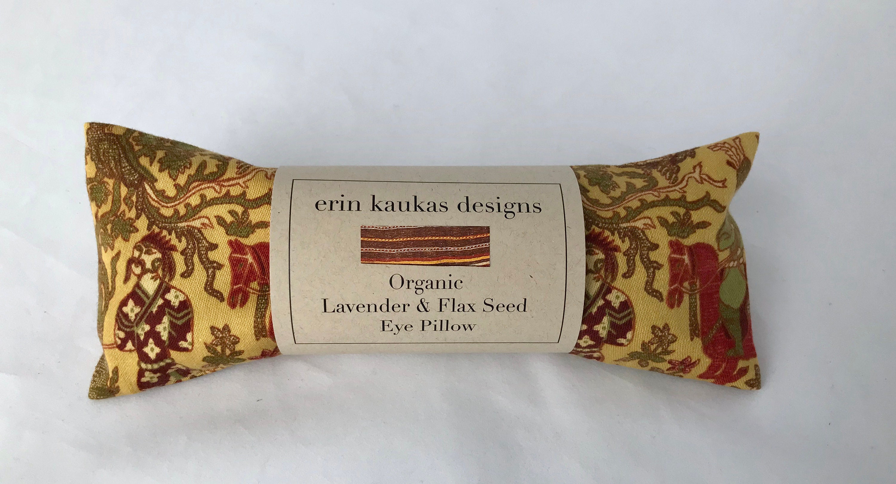 Eye Pillow Organic Lavender and Flax Seed Cotton Fabric Etsy
