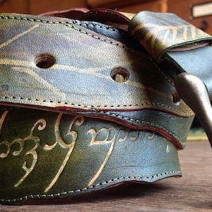 Elvish leaf belts, woodland belt, leather belt, green belt,leafy belt,handmade belt,womens belt,leaf design,leaf belt,elven belt, fairy belt