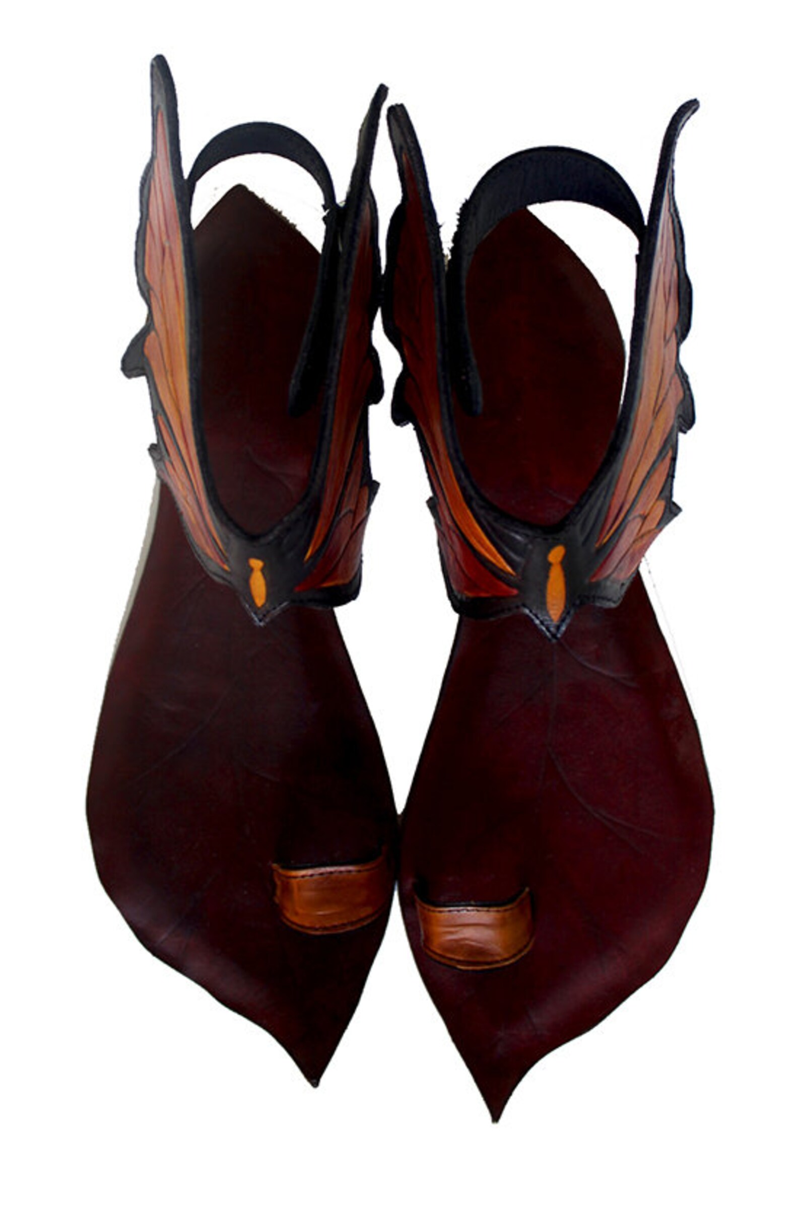 Butterfly Nouveau Monarchbutterfly Sandalswinged Sandals Etsy