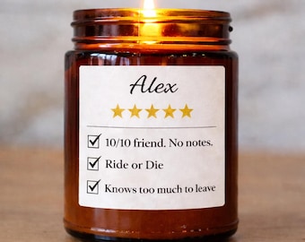 Personalized Friend Candle – Custom Name Gift