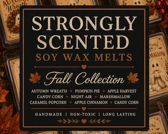 Fall Scents Soy Wax Melts: Strong Halloween Aromatherapy Tarts
