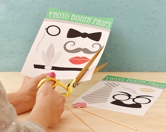 Afdrukbare Photo Booth Props - Gatsby Roaring Twenties Edition - Perfect voor bruiloften, douches, verjaardagsfeestjes - 1920 Digitale Download