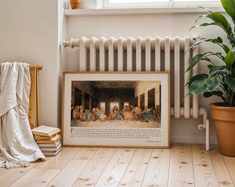 The Last Supper Canvas or Framed Wall Decor Print | Christian Wall Art