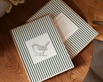 His Eye is on the Sparrow | Set of 2 Christian Art Printable | Digital Download