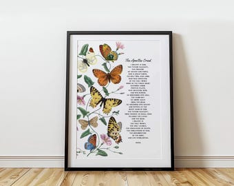 Apostles Creed Digital Wall Art Print, Christian Home Decor, Religious Poster, Vintage Inspired, Nature Print
