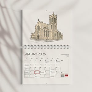 2025 Liturgical Wall Calendar: Minimalist Church Planner