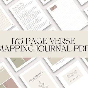 Verse Kartierung Journal Printable | 75 Verszuordnungsvorlagen | Drucken Sie Ihre eigenen Verskarten | Goodnotes-kompatibel