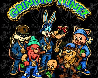 Paquete PNG de GRINDIN' TUNEZ Descarga digital instantánea