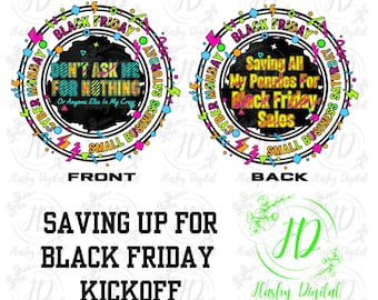 AHORRANDO MIS CENTAVOS - pngs - Pre Black Friday Sábado de pequeñas empresas Ciberlunes Descarga digital instantánea llamativa