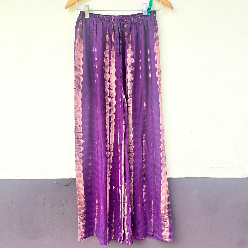 Sunshine Yellow Shibori Paper Bag Pants And Top
