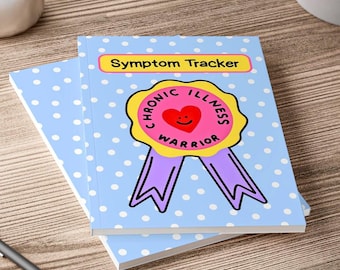 A5 Chronic Illness Notebook. Symptom Tracker Journal Diary