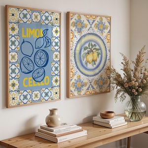 Lemon Print Set: Italy Inspired Summer Wall Art