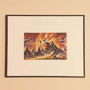 Grateful Dead Framed Art - &quot;Fire on the Mountain&quot; - Signed and Numbered