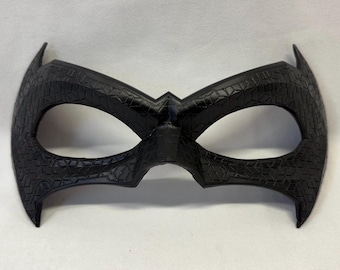 Hero Geometric Textured Urethane Domino Mask