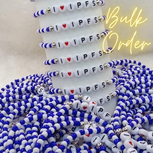 Pulseras de cuentas del mundo 1-50-100-200-1000/Pulseras de la amistad/Pulseras hechas a mano/Regalos para maestros/Regalos personalizados/Pulseras elásticas/Pedido al por mayor