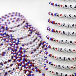 Personalized Beaded Word Bracelets – Custom Name Event Gifts Wholesale Favors