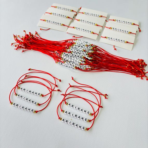 BTS Arirang Bracelet, Kpop Bracelet, BTS Inspired Jewelry, ARMY Gift, Korean Style Bracelet, Friendship Bracelet, Handmade Kpop Accessories