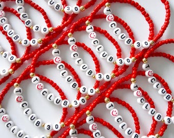 Pulseira da amizade personalizada com miçangas: pedido em grandes quantidades, pulseira elástica feita à mão