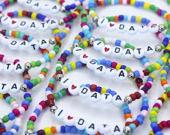 Bulk Order Personalized Bracelets/Friendship Bracelet/Handmade Bracelet/Teacher Gifts/Handmade Personalizable Bulk Bracelet/Stretch Bracelet