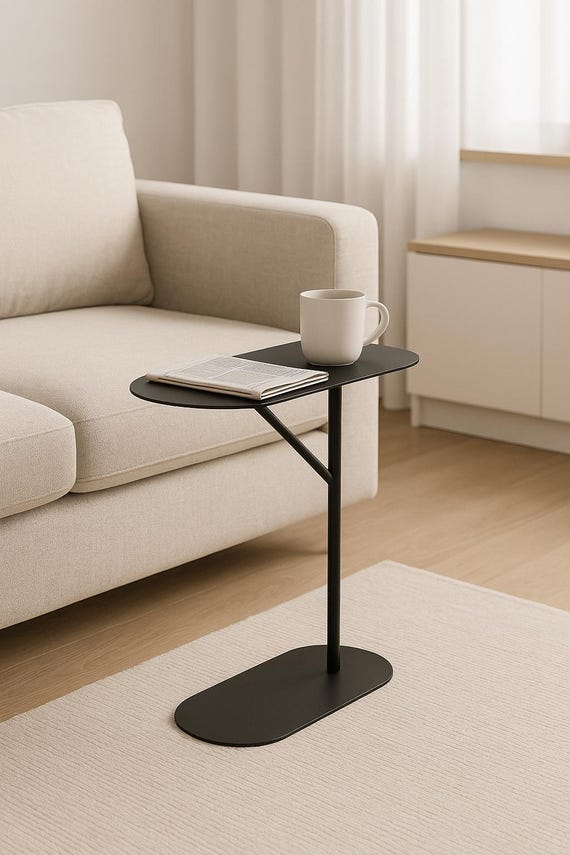 Metall Beistelltisch-Couchtisch-Sofaende Beistelltisch-Laptop Tisch-Notebook Tisch-Kleiner Tisch-Metall Konsole-Metalltisch-Sofa Tisch-Nachttisch