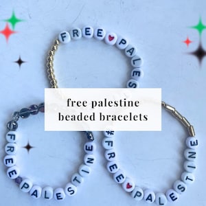 free palestine beaded bracelets