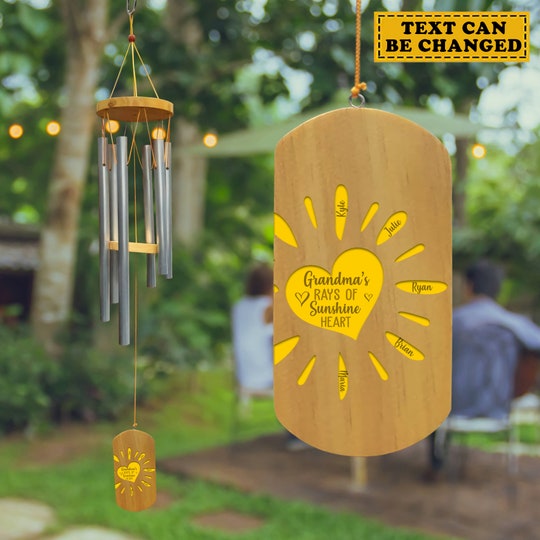 Disover Personalized Wind Chimes Gift, Grandma's Gift Bell, Mother's Day Gift