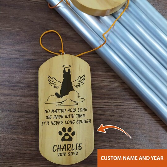 Personalized Wind Chime, Cat Memorial Wind Chime