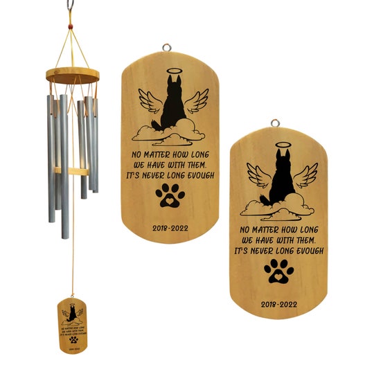 Personalized Wind Chime, Cat Memorial Wind Chime