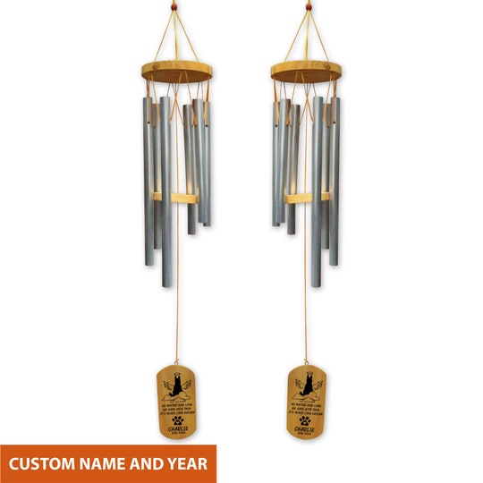 Personalized Wind Chime, Cat Memorial Wind Chime