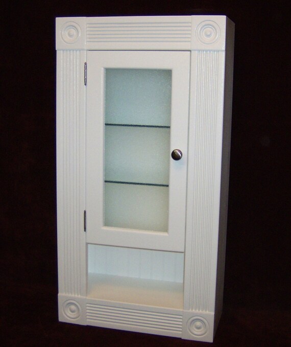 Victorian Style Bathroom Storage Cabinet With Cubby Etsy