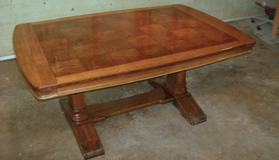 Unique Furniture Makers Vintage Heirloom Dining Table Etsy