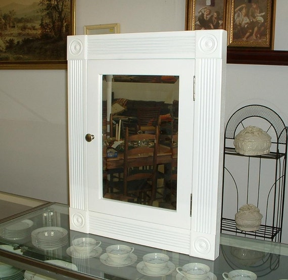 Medicine Cabinet In Wall Victorian Style Beveled Mirror Etsy